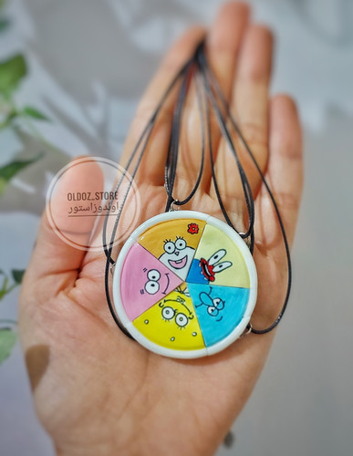 گردنبند ست دوستی ۵ نفره باب اسفنجی پاتریک مگنتی