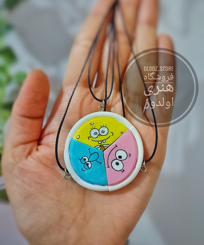 ست گردنبند دوستی سه نفره مگنتی باب اسفنجیپاتریک و اختاپوس