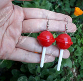 گوشواره دخترانه آبنبات چوبی نوستالژی در ۴ رنگ