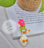 چارم بگ یا آویز کیف اردک و بابونه پینترستی