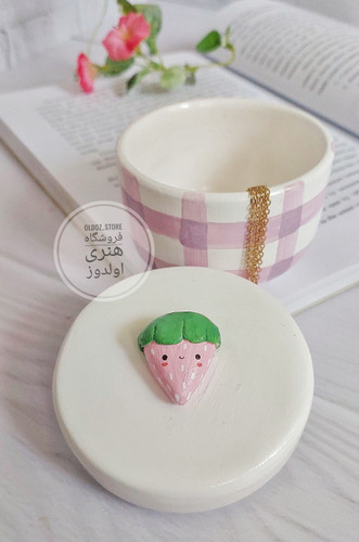 بانکه جاجواهری کیوت و فانتزی مدل توت فرنگی