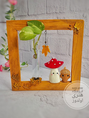 گلجا دیواری مدل قارچ و بلوط جنگلی