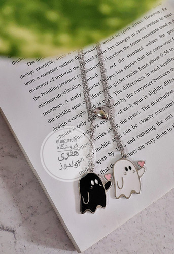 ست گردنبند روح عاشق دونفره با قلب مگنتی