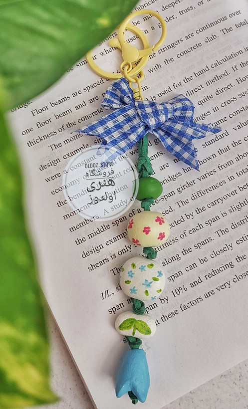 چارم بگ تابستونی لاله آبی
