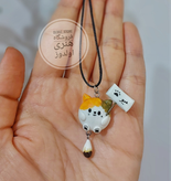آویز ماشین گربه کیوت و فانتزی با متن