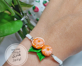 دستبند یلدایی و پاییزی نارنگی